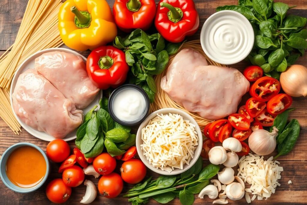 Crockpot Chicken Pasta Ingredients