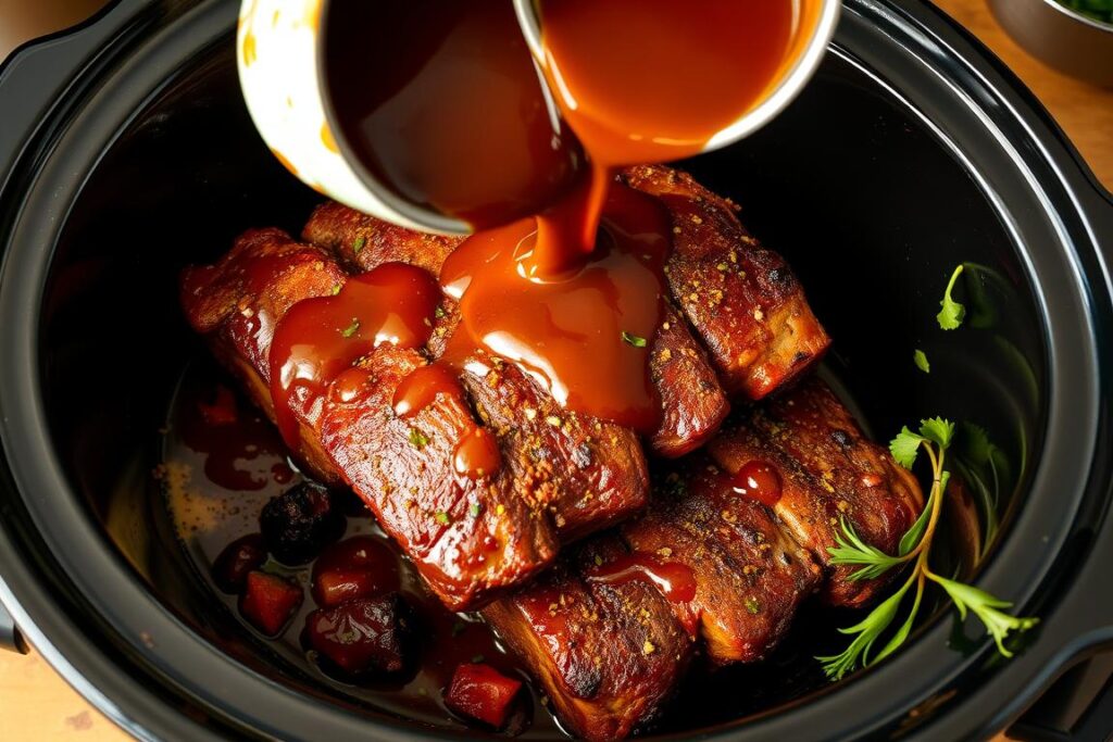 Slow Cooker Ribs Preparation Slow Cooker Ribs Preparation