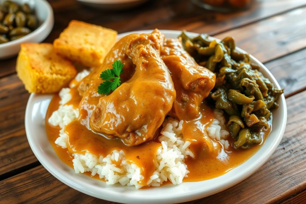 Southern Smothered Chicken Comfort Food