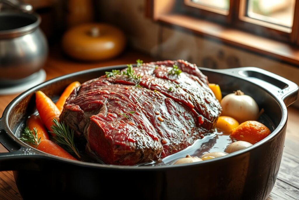 Traditional Pot Roast Preparation