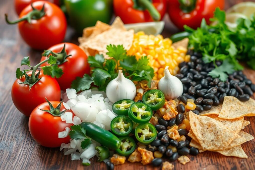 Traditional Tortilla Soup Ingredients
