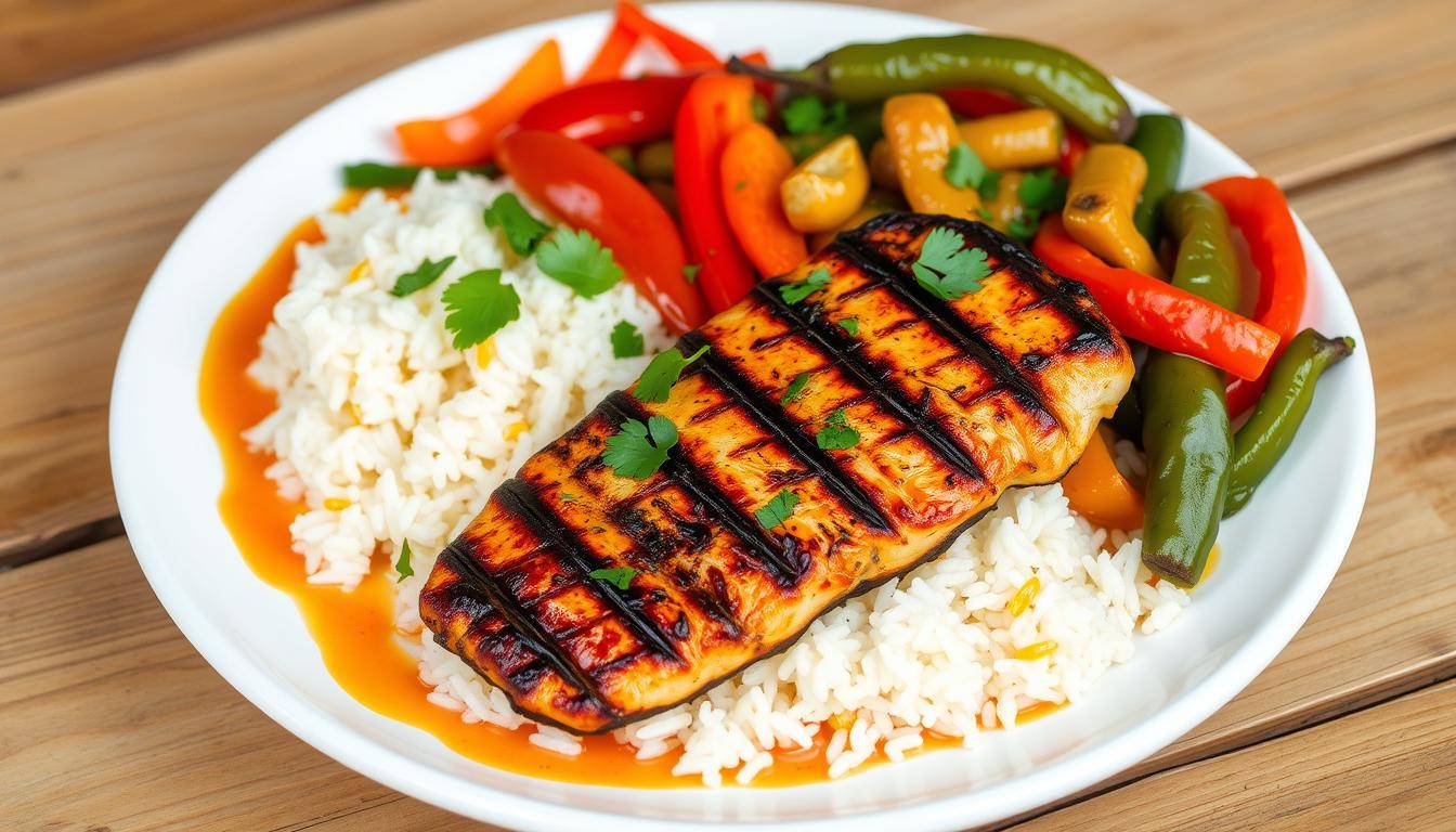 What can go with chicken and rice?