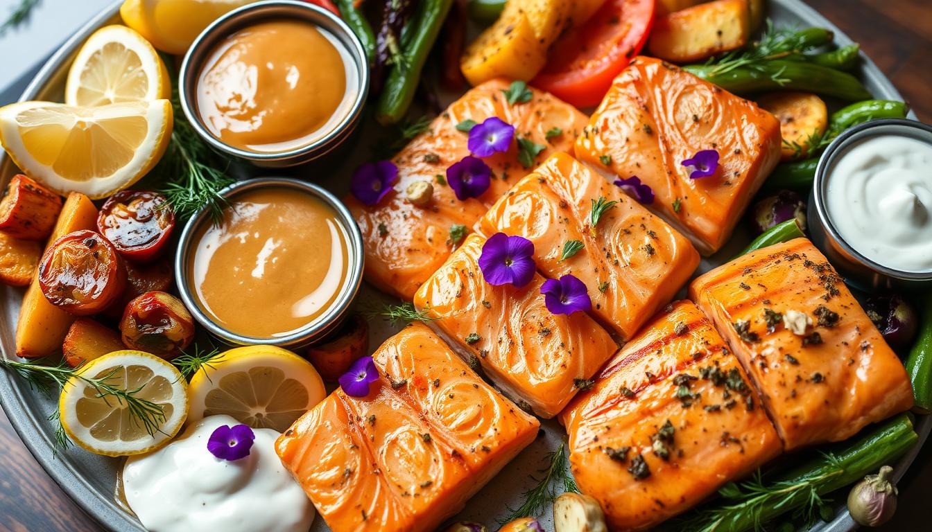 What is complementary to salmon?